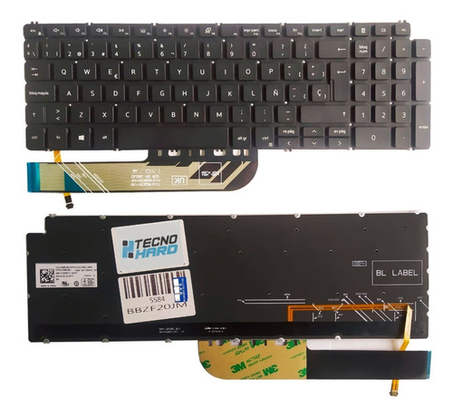 Teclado Dell Inspiron 5584 5590 5593 5594 Serie Retroilumina