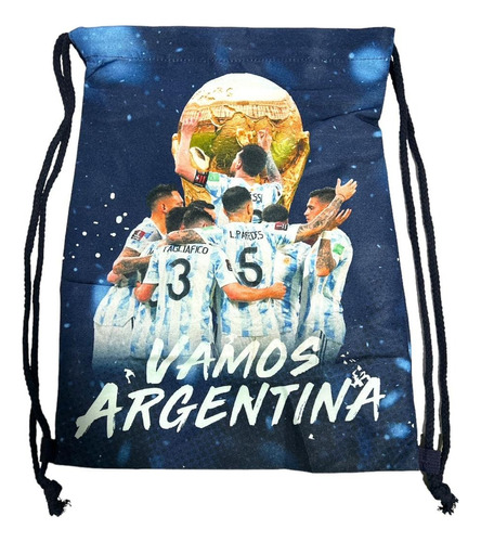 Mochila Bolsito Preescolar Jardin Messi Argentina Mundial!!