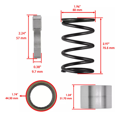 Kit Comp Reconst Embrague Transmisión Prima Rzr 570 12--21