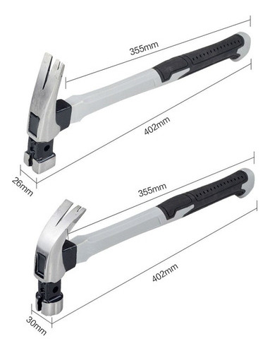 Martillo Magnético Claw Hammer, Herramientas Manuales Durade