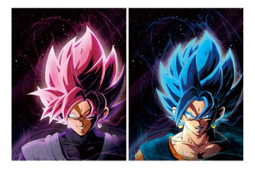 Cuadro 3d Lenticular Vegito Goku Black | Dragon Ball Super