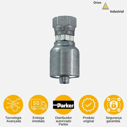 Terminal Femea Giratorio Jic 37 10643-20-20 Parker | Frete grátis