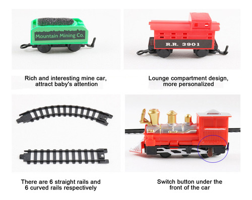 Juego De Juguetes C Mini Tren De Carga Track Tra 9091 Que Fu