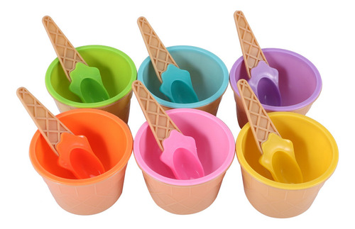 Hel Juego De 6 Cuencos Para Helado, Cuencos Para Helado De