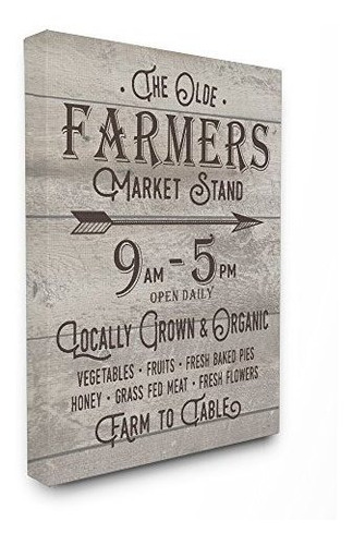 Stupell Industries The Old Farmers Market Stand Vintage Sign