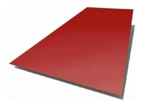 Chapa Lisa Color Rojo C-25 (0,5 Mm) De 1,22 X 2,44 Metros