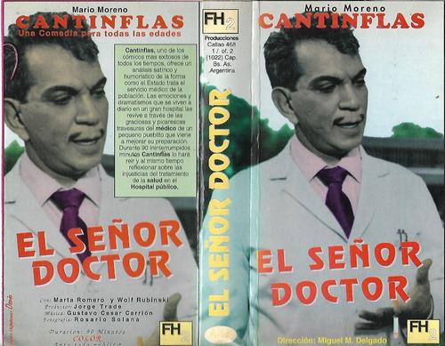 El Señor Doctor Vhs Mario Moreno Cantinflas