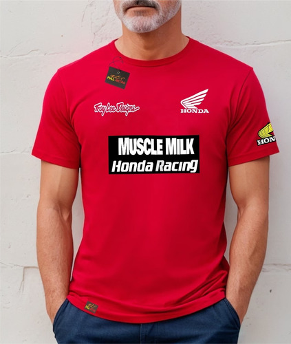 Polera Honda Muscle Milk Racing Moto