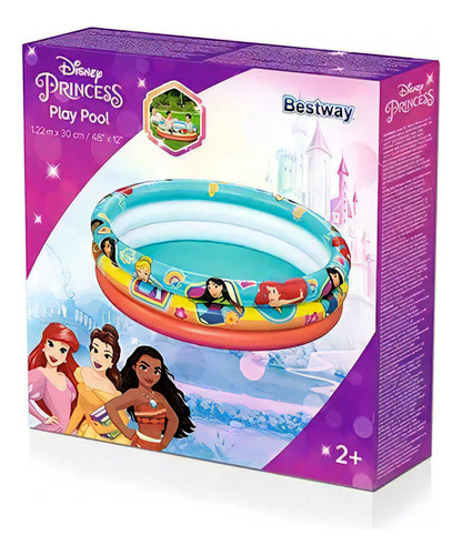 Piscina Infantil Princesas 200lt 122x30 2 Bestway Color Mix