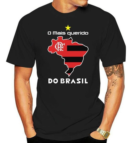 Camiseta Hombre O Mais Querido Do Brasil Flamengo Slim Fit