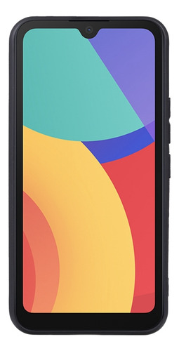 Capa De Telefone Tpu Preta Fosca Para Alcatel 1l 2021