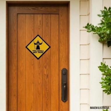 Imagem 2 de 2 de Placa Decorativa Eu Escolho Voce Amarelo