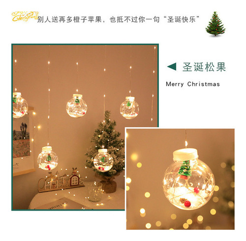 Navidad Led Bola De Los Deseos Cadena De Luces 3 M