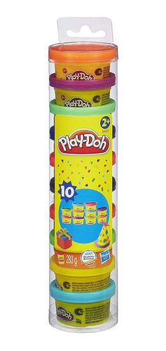 Play-doh Paquete X 10 Latas Tubo Fiesta Colores Envío Ya