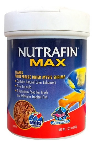 Nutrafin Max Camaron Mysis Tropicales Y Marinos Escamas 38gr