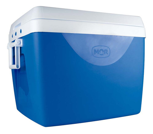 Caixa Térmica Cooler 75 Litros Azul Suporta 110 Latas Mor