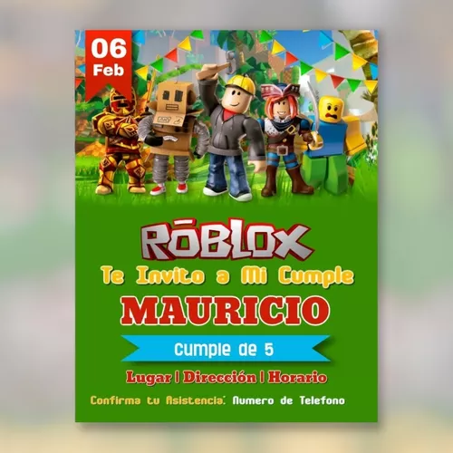 Roblox  Imprimibles para fiestas gratis, Imprimibles fiesta, Plantilla de  tarjeta de cumpleaños