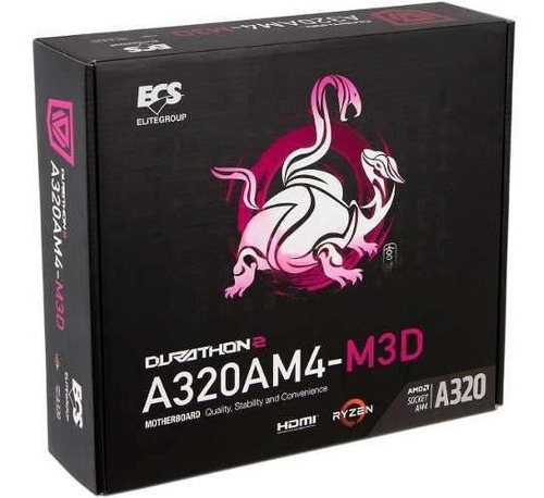 Tarjeta Madre Ecs A320am4-m3d Ryzen 3-5-7-9 Ryzen 4000-5000 