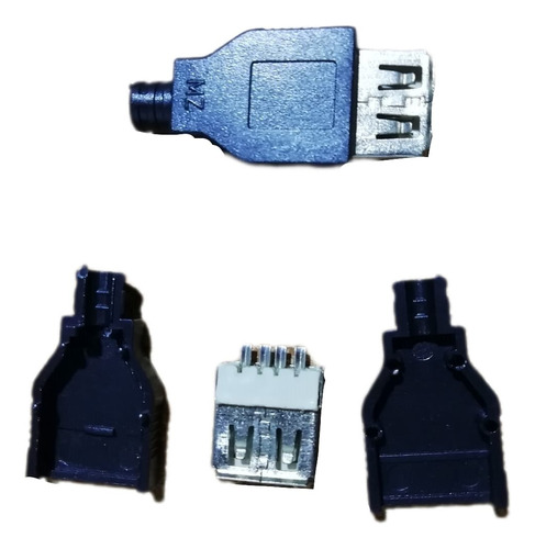 Conector Usb Hembra Aéreo Capucha Fuera