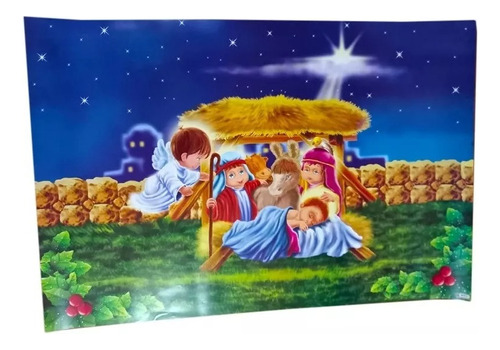 Poster Afiche Navidad Navideño Pesebre Decoracion Sala 100cm