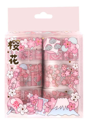 Paquete De 8 Rollos De Cintas Washi Kawaii, Juego De Ci...