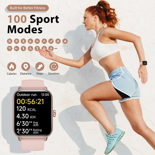 Reloj Inteligente Tensky 1.8 Pulgadas Android/ios Con Alexa