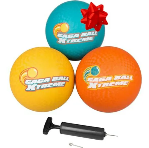 Bolas De Playground Gaga: 3 Unidades Con Bomba De Aire