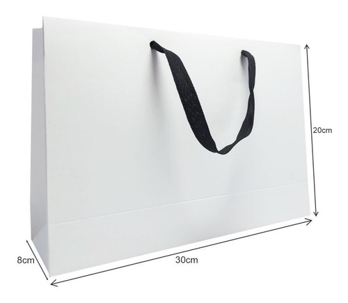 Imagen 3 de 4 de Bolsas De Cartulina 30x20x8 Cm X 10u Sublimable