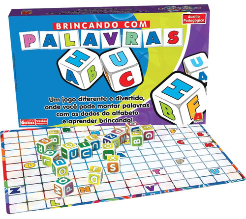 Jogo Educativo De Tabuleiro Brincando Com Palavras Algazarra