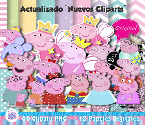Kit Digital Peppa Pig Clipart Png