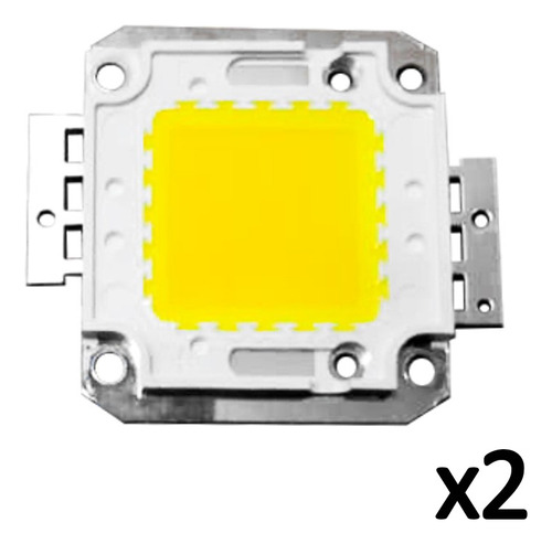 Chip Led Cob 20w Blanco Cálido Repuesto Reflector 32-34v