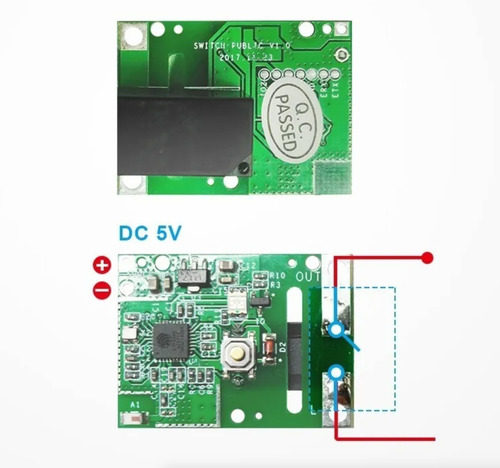 Imagen 3 de 9 de Nano Placa Sonoff Re5v1c Wifi Contacto Seco Ideal Tasmota 5v