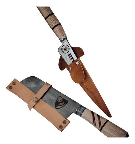 Kit Parrillero Disco Arado River Hacha + Cuchillo Asado