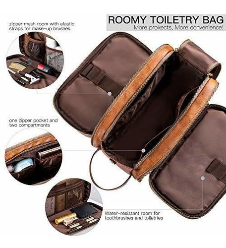 Neceser Para Hombre, Grande, De Viaje, Resistente Al Agua,