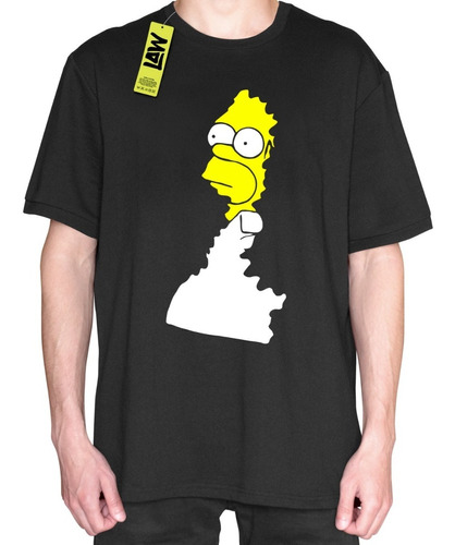 Remera Homero Arbusto Escondido - Los Simpson - 100% Algodón