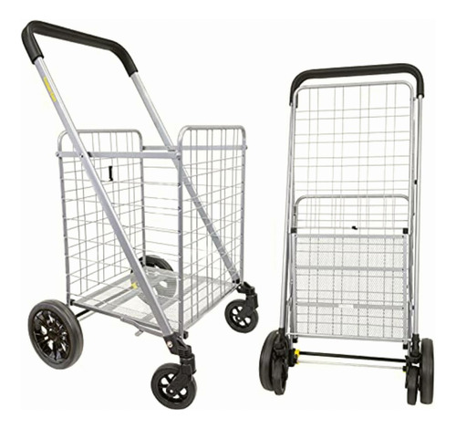 Dbest Products Cruiser Cart Deluxe 2 Shopping Grocery