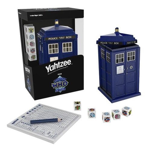 Juego De Mesa Usaopoly Yahtzee: Doctor Who Tardis 60th Anniv