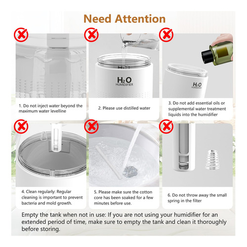 Mini Humidificador Para Recámara Portátil Luz Nocturna 2 Mod