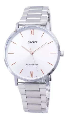 Reloj Casio Mtp-vt01d-1b Plateado Hombre