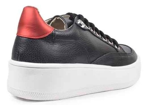 Imagen 8 de 8 de Zapatillas De Mujer De Cuero Cordones Argos - Ferraro