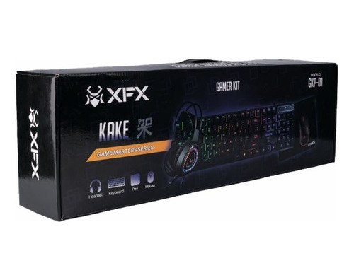 Kit Gamer Xfx (teclado-mouse-auricular-mousepad) Kake Gkp-01