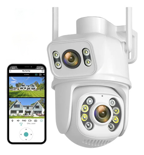 Camara Ip De Seguridad Vigilancia Exterior 8mp Wifi 360 Ptz