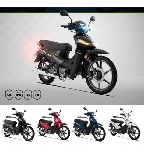 Imagen 5 de 17 de Motomel Plus 110 Con Alarma Encendido Distancia Ruta 3 Motos