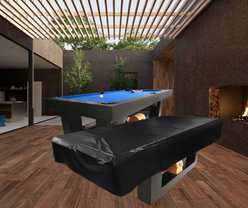 Funda Mediana Para Mesa De Billar, Rms Innova Línea Luxury Paño Negro