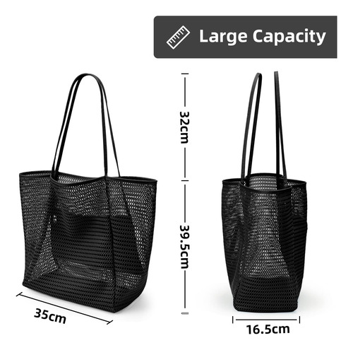 Bolsa De Malla De Malla De La Playa Kalidi, Bolso Casual Max