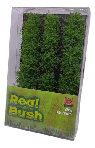 Pasto Vegetacion 20mm Diorama Summer Green Real Bush Maqueta