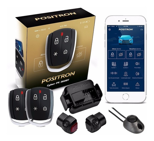 Alarme Automotivo Positron Cyber Px360bt Bluetooth Universal