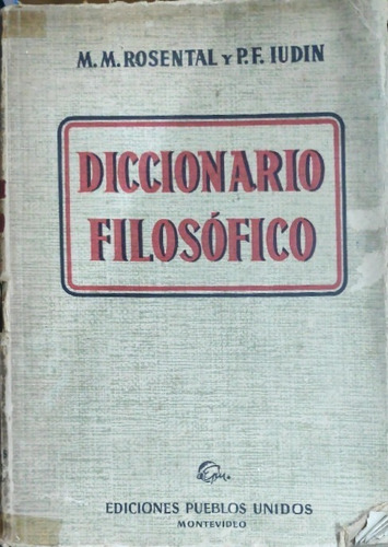 Diccionario Filosofico Mm Rosental 