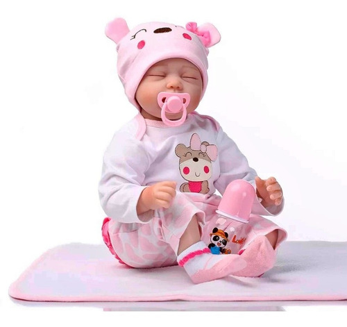 Bebé Reborn Muñeca Real Suave Cuerpo Pesado Vinilo, Silicona