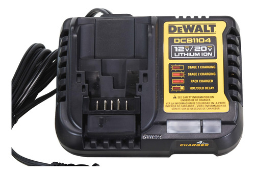 Cargador De Batería De 4 Amp Dewalt Dcb1104 12v/20v Oferta!!